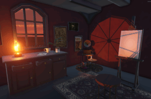 VR interior room with window