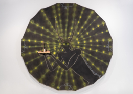 José Bedia, Lucero viene alumbrando, 1992. Collection NSU Art Museum Fort Lauderdale; gift of Rosa and Carlos de la Cruz.